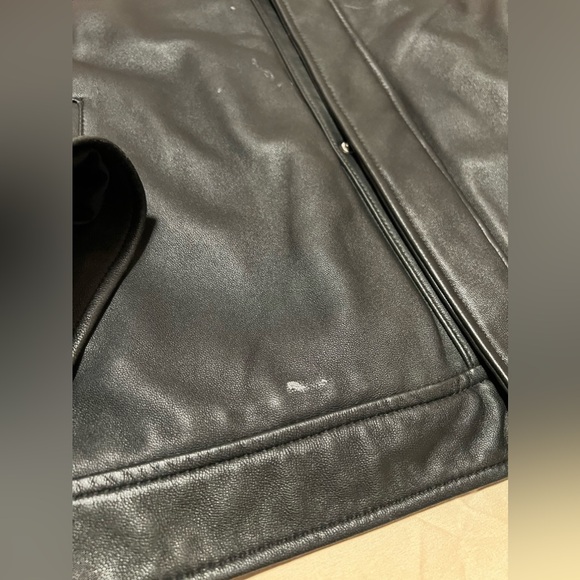 J. Ferrar Genuine Lambskin Full Zip Leather Jacket Coat Mens - Picture 4 of 7